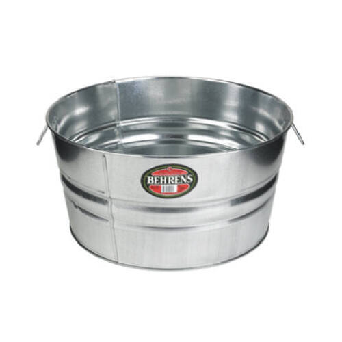 Behrens 2GS Wash Tub, 15 gal Capacity, Galvanized Steel