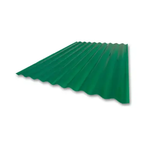 26-In. x 8-Ft. Super 600 Heavy-Duty Green Fiberglass Panel