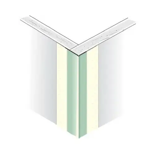 Outside Corner Tape on Bead, Sheetrock, Paper-Faced, Metal, 8-Ft.