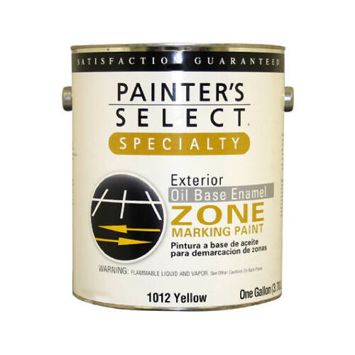 Specialty Zone Marking Paint, Oil-Based, Flat White, 1-Gallon