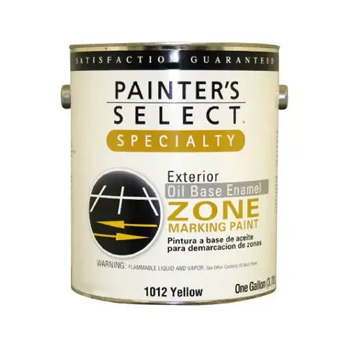 Specialty Zone Marking Paint, Oil-Based, Flat White, 1-Gallon - pack of 2