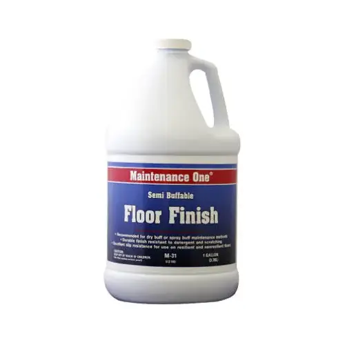 TRUE VALUE MFG COMPANY M31-GL Floor Finish, Semi-Buffable, Gallon