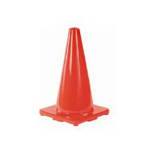 Safety Works SWFM18VPD10 Safety Cone, 18 in H Cone, Bright Orange Cone