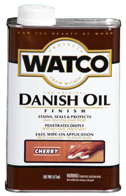 Rust-Oleum 65241 Danish Oil Wood Finish, Cherry, 1-Qt.