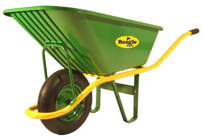 AIM GROUP HO-5P Lightweight Poly Wheelbarrow, 5-Cu.Ft.