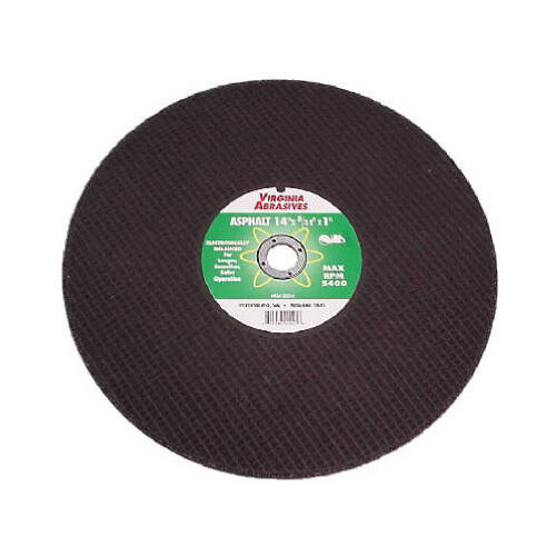 VIRGINIA ABRASIVES CORP 424-21214-XCP10 14x3/16x1 Asph Wheel - pack of 10