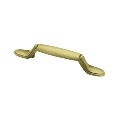 5-In. Antique Brass Spoon Foot Cabinet Pull