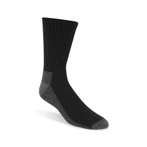 WIGWAM MILLS INC S1221-052-MD Work Socks, Black & Gray, Men's Medium  pack of 3