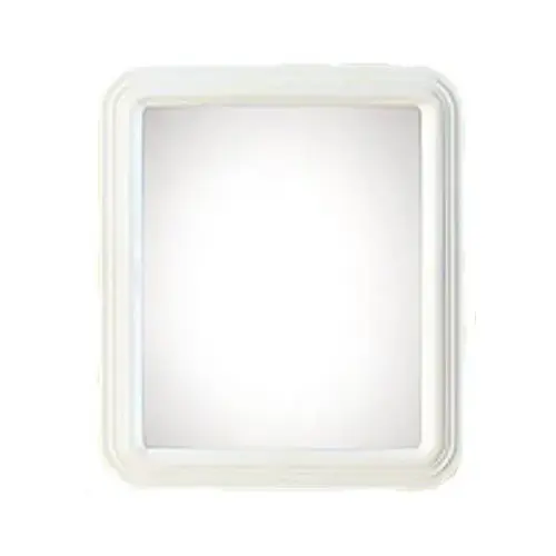 Framed Mirror, White, Rectangle, 12 x 14-In. - pack of 6