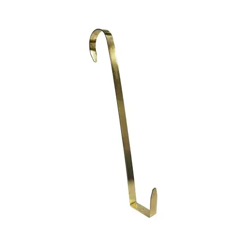 Wreath Hanger, Brass, 13-1/4-In.