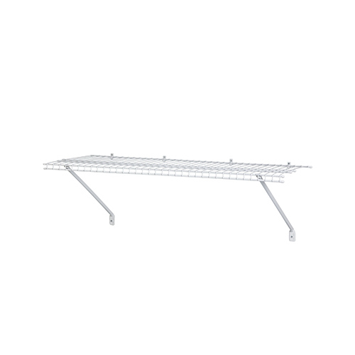 Shelf Kit, 60 lb, 36 in L, 12 in W, Steel, White