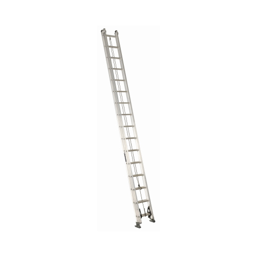 Louisville AE2232 AE2200 Series Extension Ladder, 31 ft 5 in H Reach, 300 lb, 32-Step, 1-1/2 in D Step, Aluminum