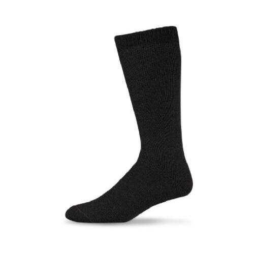 WIGWAM MILLS INC F2230-052-LG Work Socks, Thermal, Black, Men's Large