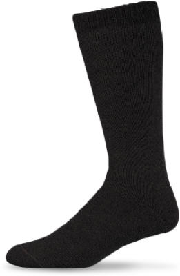 WIGWAM MILLS INC F2230-052-LG Work Socks, Thermal, Black, Men's Large