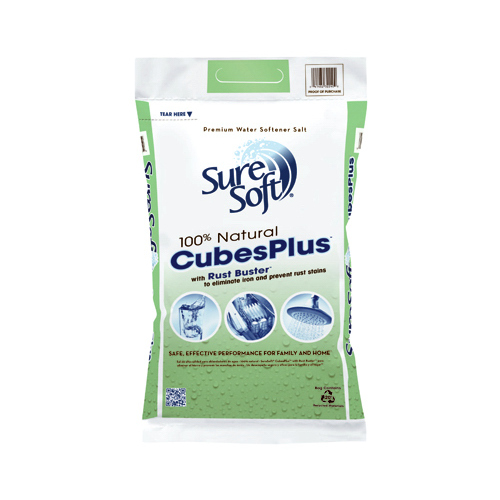 Sure Soft 765978 Water Conditioning Salt Cubes, Fights Rust, 40-Lbs.