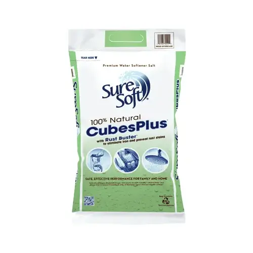 Sure Soft 765978 Water Conditioning Salt Cubes, Fights Rust, 40-Lbs.