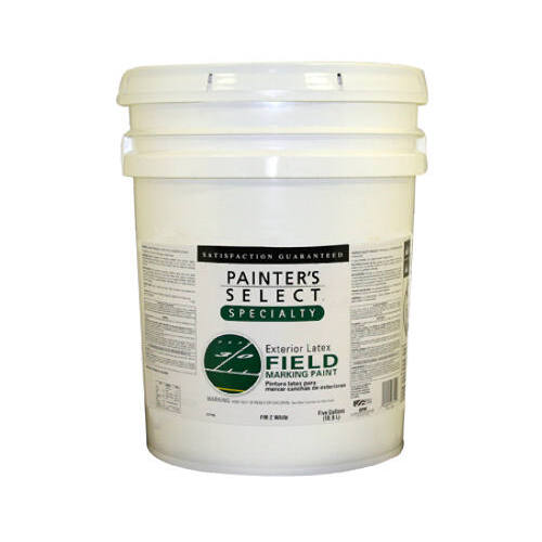 Speciality Flat White Latex Field Marking Paint, 5-Gallons