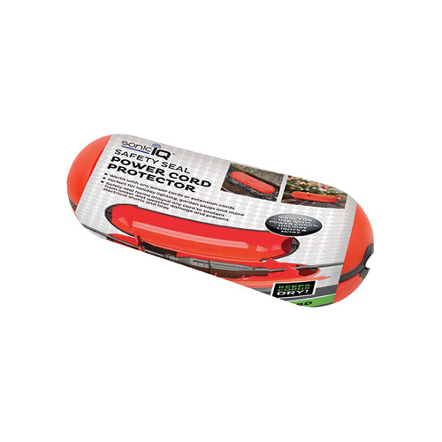 SonicIQ PCP-24-3582 Outdoor Wire Protector, Safety Seal Cord Lock, Waterproof Casing, Orange