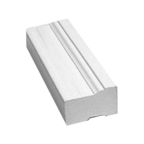 Brickmould, White PVC, 1-1/4 x 2 In. x 7 Ft.