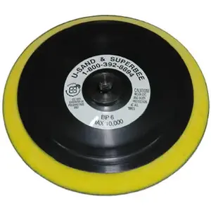 CHERRYHILL MFG CORP BP6 Floor Sander Backer Pad, 6 In.