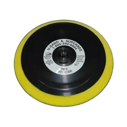 CHERRYHILL MFG CORP BP6 Floor Sander Backer Pad, 6 In.