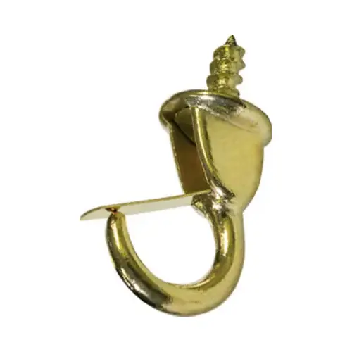 Safety Hook, Brass, 7/8-In - pack of 4