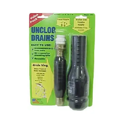 G T WATER PRODUCTS VIP2 Drain King 1-1/2" to 3" Water-Pressure Drain Opener