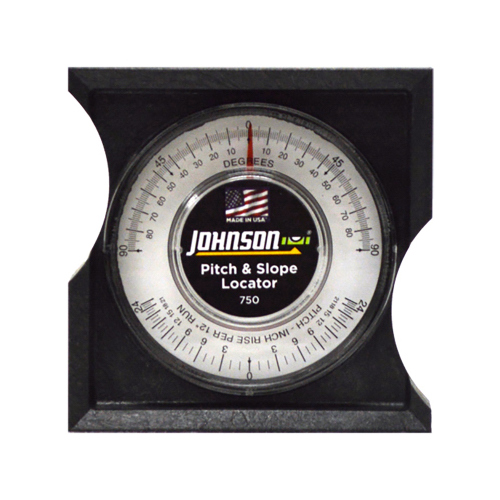 JOHNSON 750 Pitch and Slope Locator, 0 o 90 deg, ABS