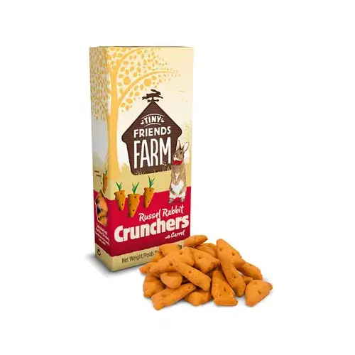 Tiny Friends Farm 8160 Russel Rabbit Carrot Crunchers Treat, 4.2-oz.