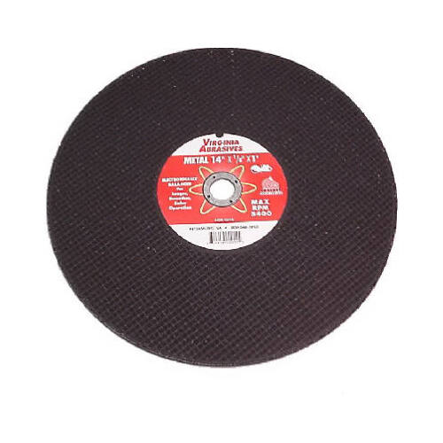 VIRGINIA ABRASIVES CORP 424-15714 Cut Off Wheel, 14 x 1/8 In. x 20mm