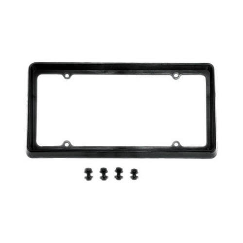 Custom Accessories 92502 License Plate Frame, Sport, Black ABS