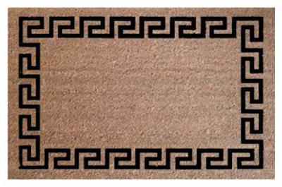 FIBRE WORLD PLM 17391 Doormat, Greek Key Coir, 24 x 36-In.