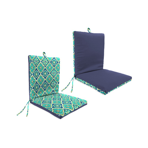 Universal Chair Cushion, Reversible, 44 x 21 x 4-In.