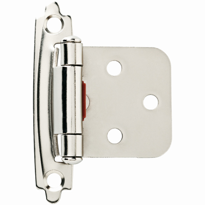 Liberty H0103BC-SN-O3 Overlay Cabinet Hinges, Self-Close, Satin Nickel Pair