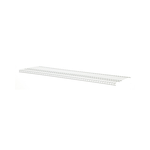 SuperSlide Wire Shelf, 70 lb, 1-Level, 16 in L, 72 in W, Steel, White - pack of 6