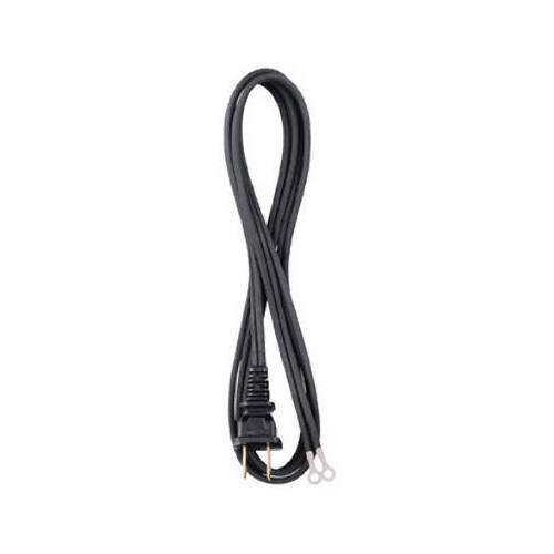 Southwire 09327 Iron Or Appliance Cord, 16/2 HPN Black, 6-Ft.