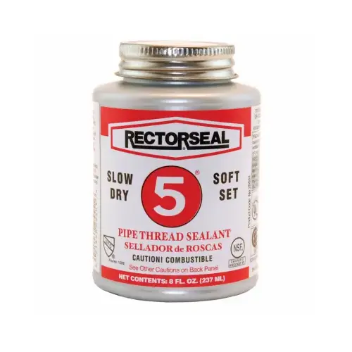 RECTORSEAL CORPORATION 25551 #5 Pipe Thread Sealant, 8-oz.