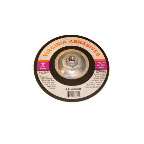 VIRGINIA ABRASIVES CORP 424-58107 7x1/8x5/8 Grind Wheel