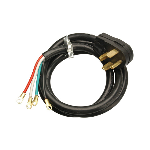 6-Ft. 10/4 SRDT Black Round Dryer Cord