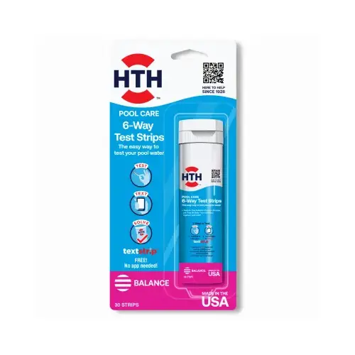 SOLENIS 1276 Pool Care 6-Way Test Strips, 30 Strips