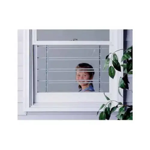 KNAPE & VOGT MFG CO 1136- Window Security Guard, Adjustable, 6-Bar
