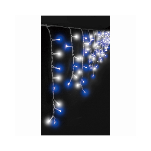 Icicle LED Starry Lights, Twinkling Blue & Pure White, 135-Ct.