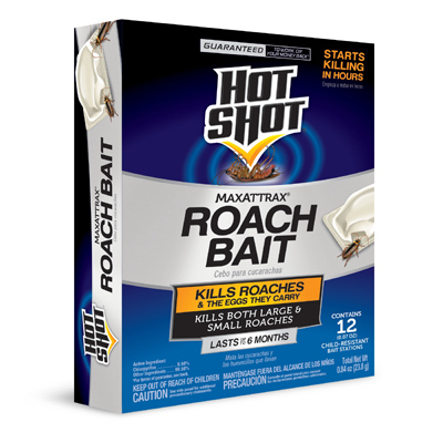 HOT SHOT HG-2030W MaxAttrax 2030W Roach Bait, Solid, Peanut Butter Light/Medium Brown - pack of 12