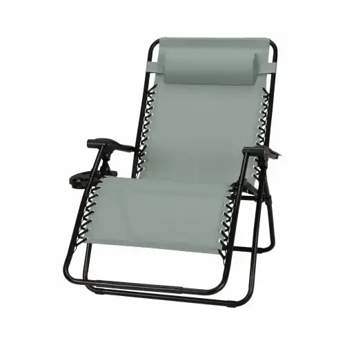 Sunny Isles Zero Gravity Chair, Coated Steel Frame, Seafoam Green, XL