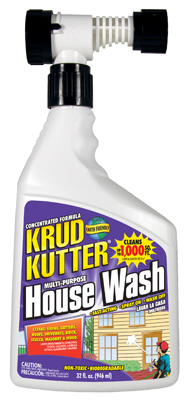 Krud Kutter HW32H4 House Wash Cleaner, 32 oz Can, Liquid, Mild