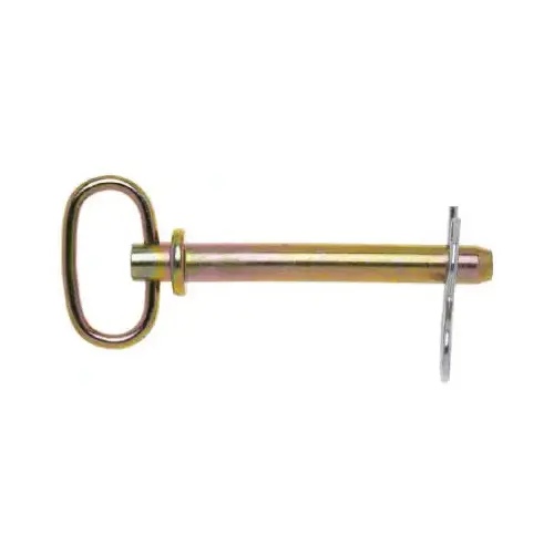 Hitch Pin With Clips, Galvanized, 1 x 6.75-In.