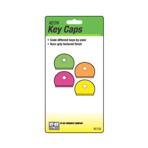 HY-KO PROD CO KC135 Key Caps, Neon  pack of 4