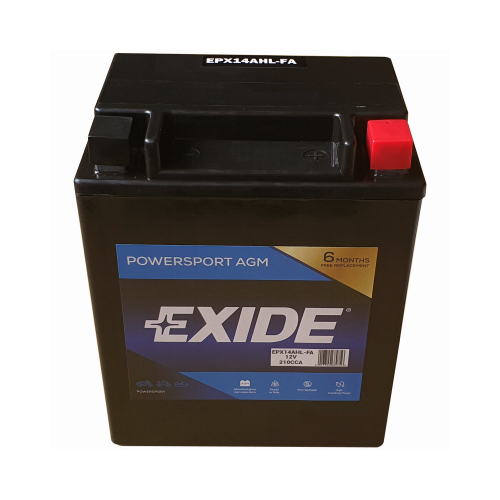 BATTERY SYSTEMS EPX14AHL-FA 12-Volt Powersport Battery, 12 AH Capacity