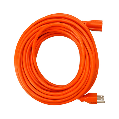 Extension Cord, 16/3, Orange, 50-Ft.