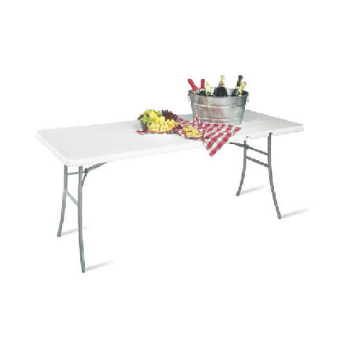 Cosco 14-678-WSP1 Center-Folding Molded Table, 30 x 72-In.